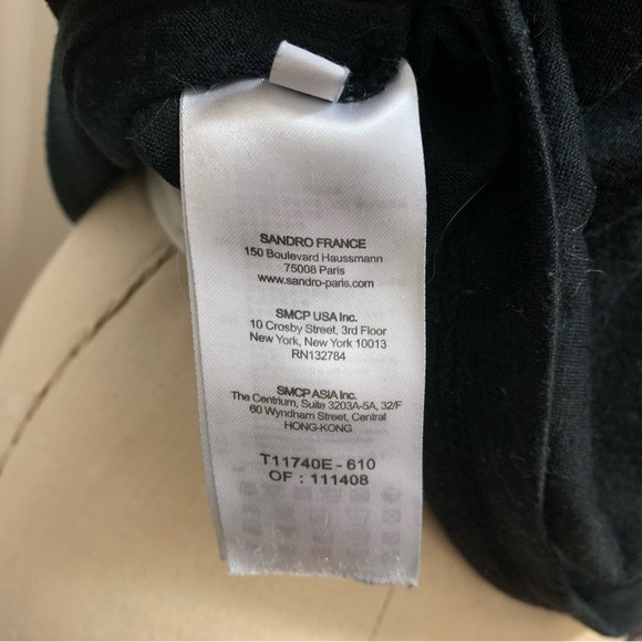 SANDRO | black tee - Picture 5 of 9